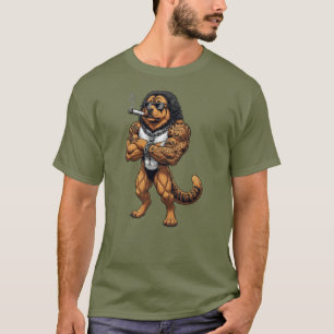 Camiseta Mastín Tibetano, musculoso, tatuado, culturismo