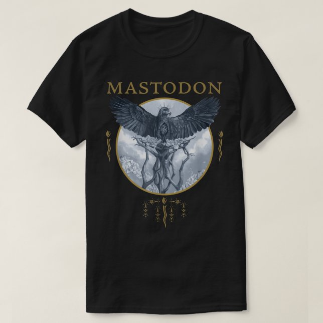 Camiseta Mastodon Hushing y Grim Eagle Circle (Diseño del anverso)