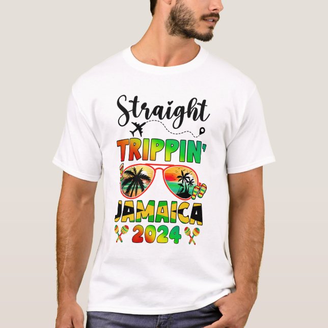 Camiseta Mat de vacaciones familiares de Jamaica 2024 (Anverso)