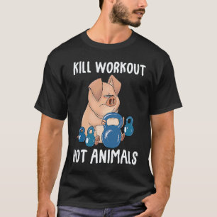 Camiseta Mata entrenamientos no animales Ropa de cerdo vega