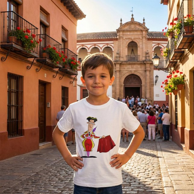 Camiseta Matador con capa roja Torero español (Subido por el creador)