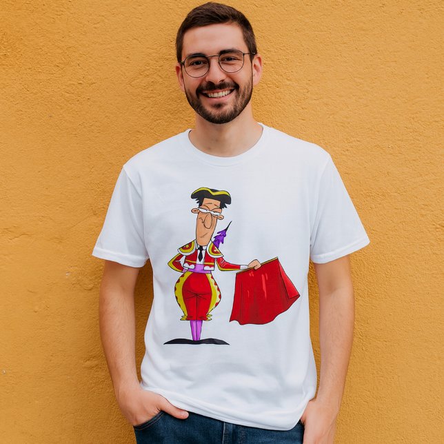 Camiseta Matador con capa roja Torero español (Subido por el creador)