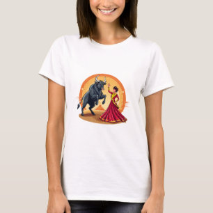 Camiseta Matador Torero mujer española con traje tradiciona