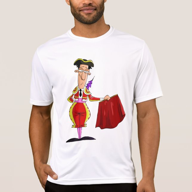Camiseta Matador with Red Cape Spanish Bullfighter (Anverso)