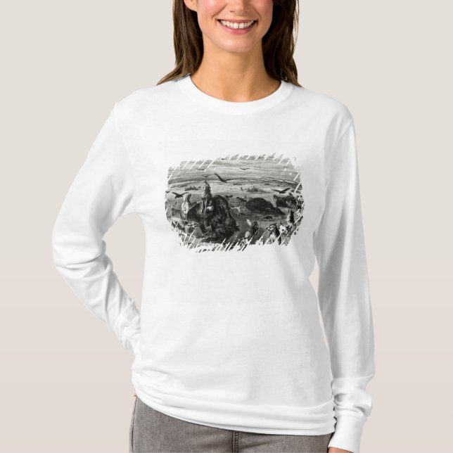 Camiseta Matanza de búfalos en los llanos (Anverso)