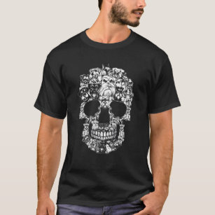 Camiseta Matanza de la cabeza de cráneo de perro Schnauzer 