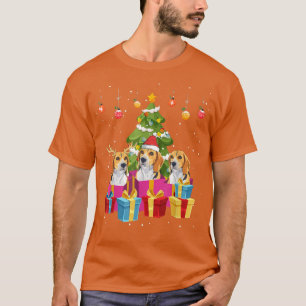 Camiseta Matanza de la familia Beagle Santa Dog Christmas T