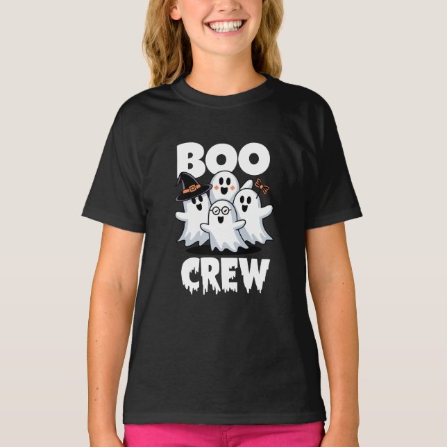 Camiseta Matanza de la familia Boo Crew Halloween (Anverso)