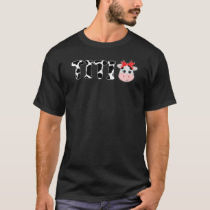 Camiseta Matanza de la familia Titi Cow Farming Birthday Ba