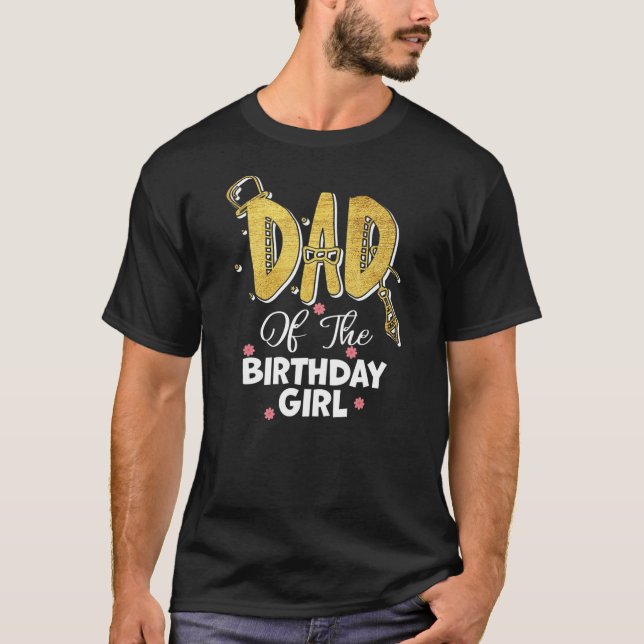 Camiseta Matanza de padre de la hija Chica de cumpleaños (Anverso)