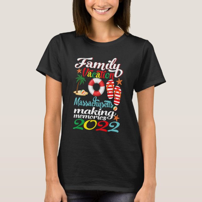 Camiseta Matanza de vacaciones familiares Massachusetts (Anverso)