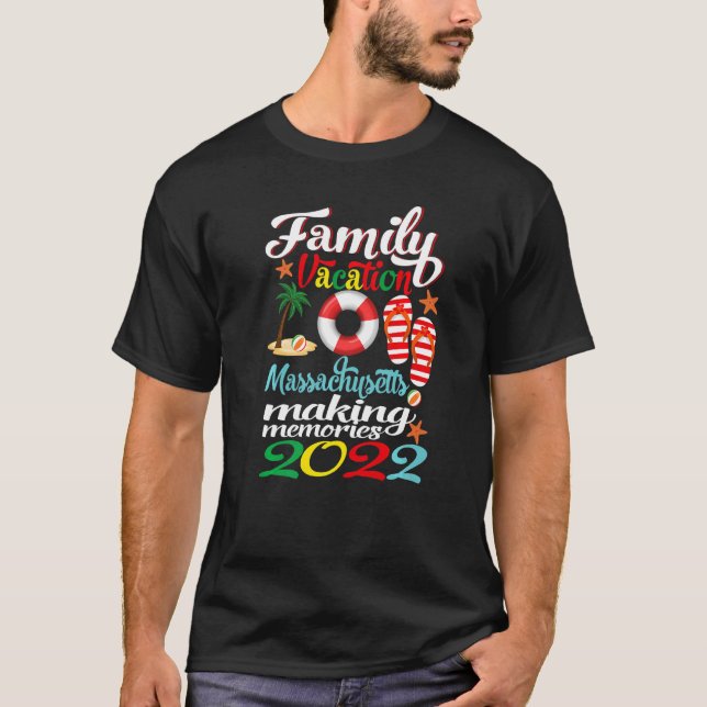 Camiseta Matanza de vacaciones familiares Massachusetts (Anverso)