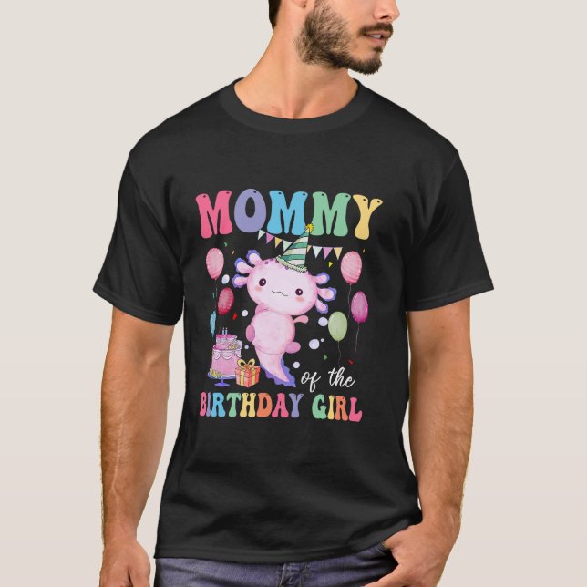 Camiseta Matanza del cumpleaños de la familia Chica Axolotl (Anverso)