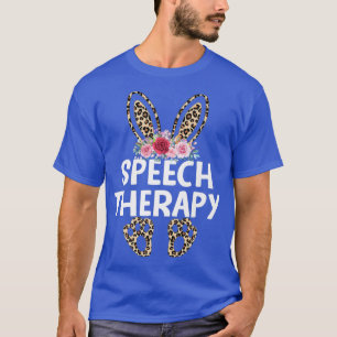Camiseta Matanza divertida Leopard Print Bunny Speech Thera