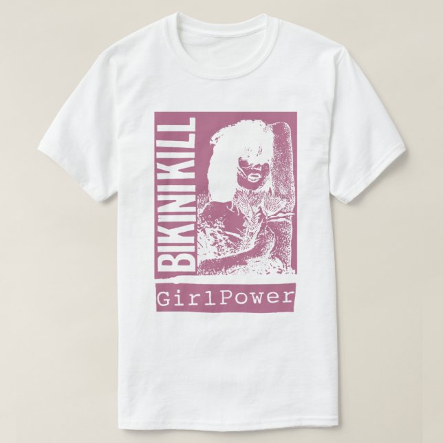 Camiseta Matanza en bikini - Chica Power Premium (Diseño del anverso)