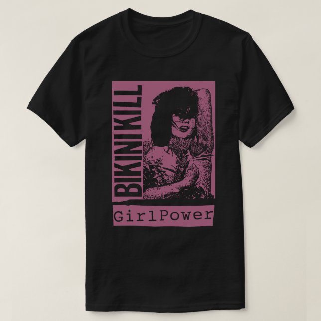 Camiseta Matanza en bikini - Chica Power Premium (Diseño del anverso)