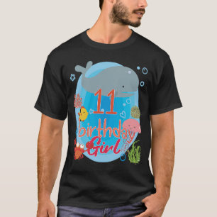 Camiseta Matanza familiar de Chica de cumpleaños 11 años de