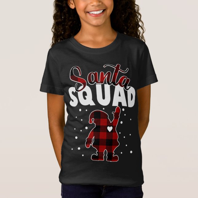 Camiseta Matanza familiar de Navidades de Buffalo Plaid San (Anverso)