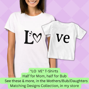 Camiseta Matanza Madre Hija Bebé Amor Corazón