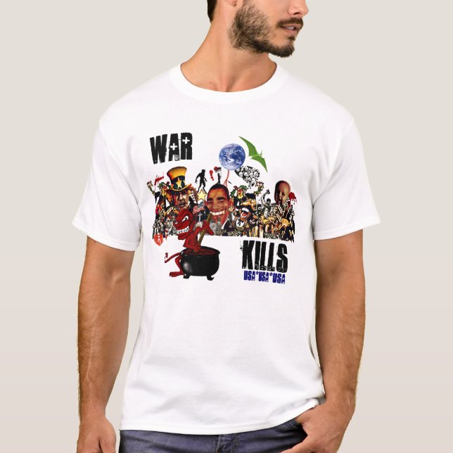 Camiseta Matanzas de la guerra (Anverso)