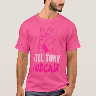 Camiseta Matar a Tony Podcast, un gato suertudo de Maneki