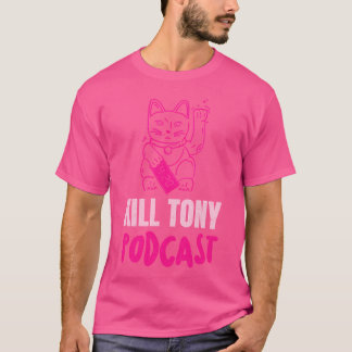 Camiseta Matar a Tony Podcast, un gato suertudo de Maneki