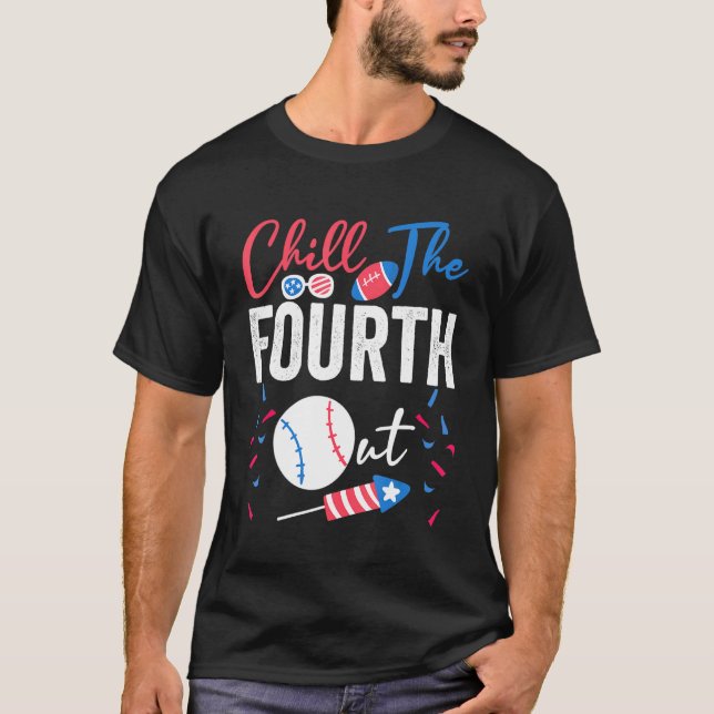 Camiseta Matar Al Cuarto Fútbol De Béisbol El 4 De Julio (Anverso)