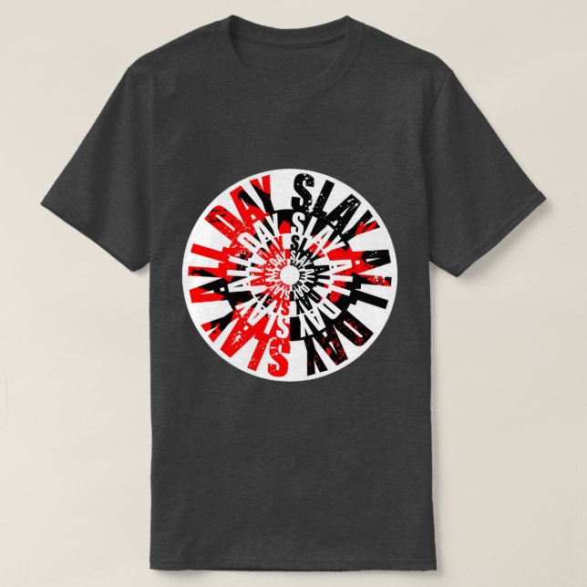 Camiseta Matar Todo el Día (Diseño del anverso)