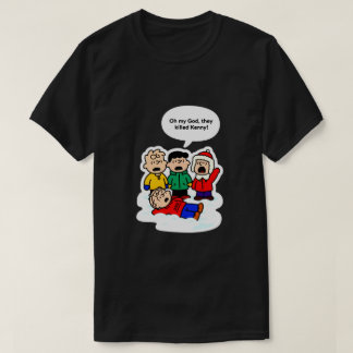 Camiseta ¡Mataron a Kenny! Divertida Mezcla de Dibujos Anim