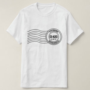 Camiseta Matasellos del cumpleaños de la ciudad natal su