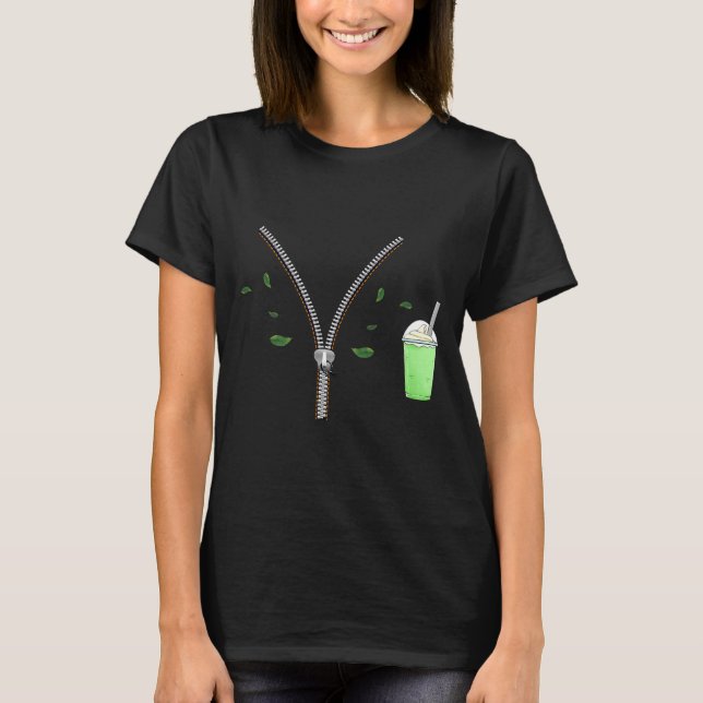 Camiseta Matcha And Quarter Zips Meme Est 2025 Funny Gift M (Anverso)