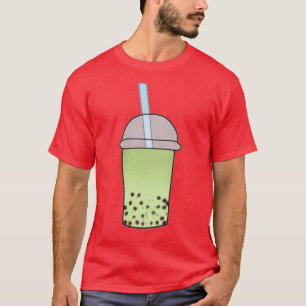 Camiseta Matcha Boba té burbuja bebida 1