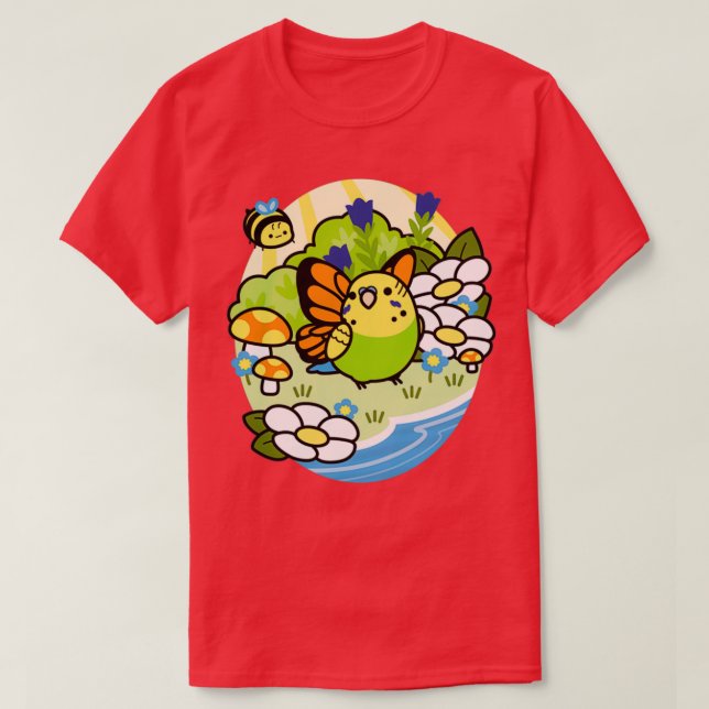Camiseta Matcha de pájaro mágico (Diseño del anverso)