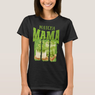 Camiseta MATCHA MAMA Purpurina Verde Brote de pincel