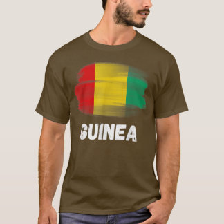 Camiseta Matchi de la familia de bandera guineana retro org