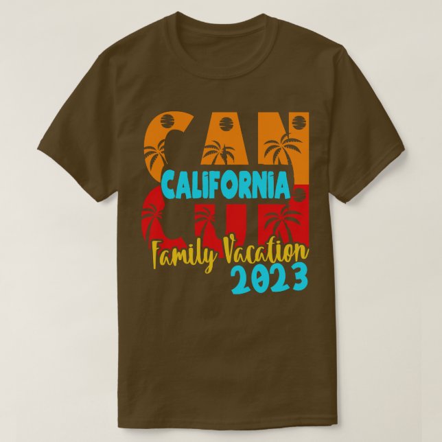 Camiseta Matchi de la pareja familiar de verano de Californ (Diseño del anverso)