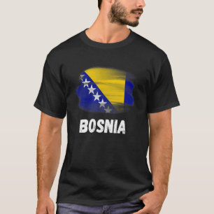 Camiseta Matchi, familia de bandera bosnia retro de orgullo