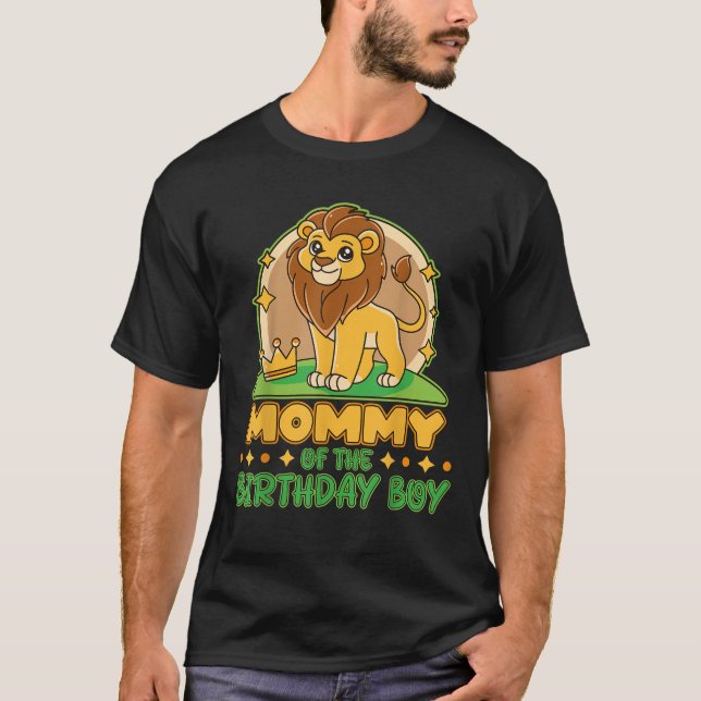 Camiseta Matchi, Fiesta de la familia de leones, mamá del c (Anverso)