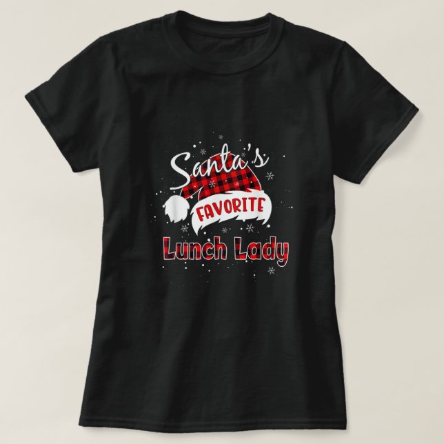 Camiseta Matchi, Navidades de la dama de almuerzo favorita  (Diseño del anverso)