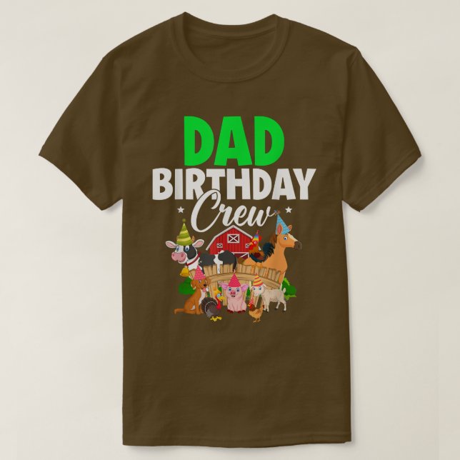 Camiseta Matchin de crianza de cumpleaños divertida granja  (Diseño del anverso)