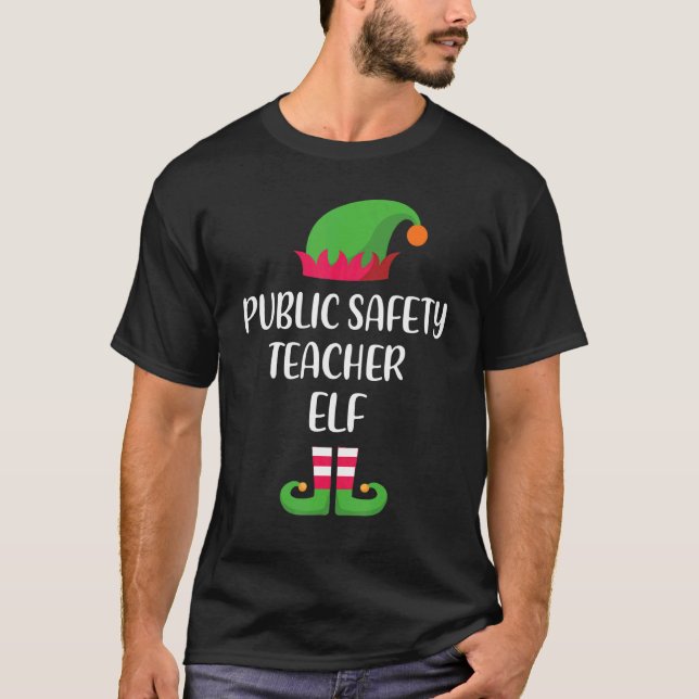 Camiseta Matchin familiar del profesor de seguridad pública (Anverso)