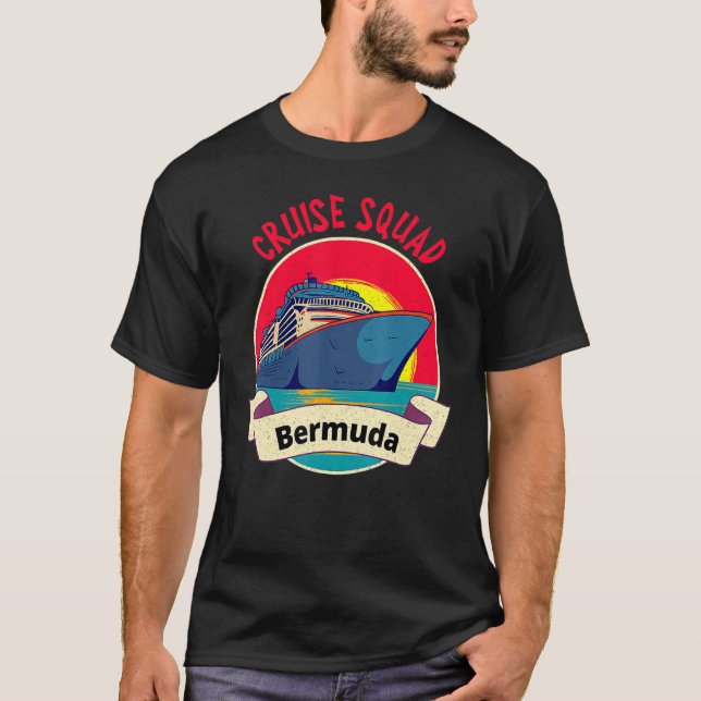Camiseta Matching Bermuda Cruise Squad Cruising Vacation (Anverso)