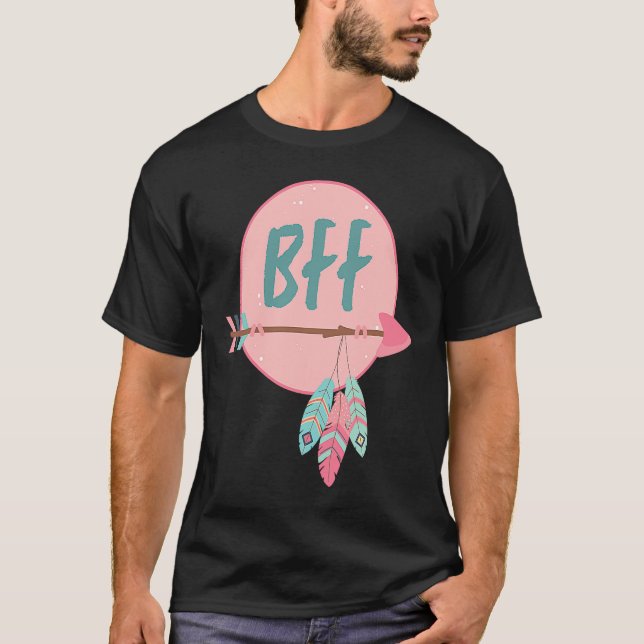 Camiseta Matching Bff Best Friends Forever Girls Boho Match (Anverso)