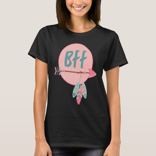Camiseta Matching Bff Best Friends Forever Girls Boho Match (Anverso)