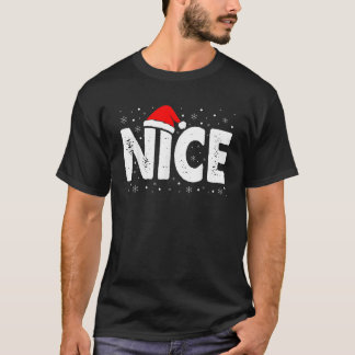 Camiseta Matching Co Naughty or Nice Christmas  Unisex Adul