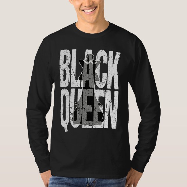 Camiseta Matching Couple Black History Month Black Queen Ch (Anverso)