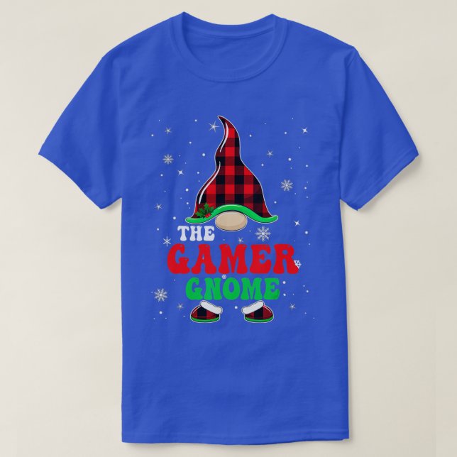 Camiseta Matching Family Buffalo Plaid The  Gnome Christmas (Diseño del anverso)