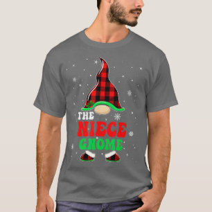 Camiseta Matching Family Buffalo Plaid The Niece Gnome Chri