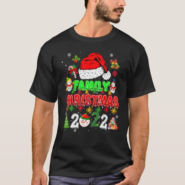 Camiseta Matching Family Christmas 2022 Costume  Xmas Santa (Anverso)