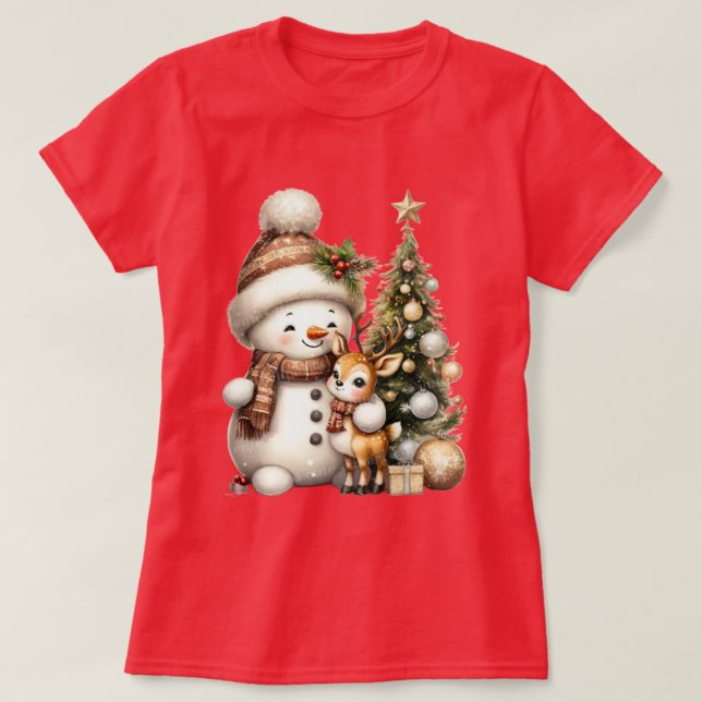 Camiseta Matching Family Christmas T-Shirt | Festive Holida (Diseño del anverso)